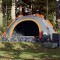 Gossi cort de camping, 2 persoane, gri/portocaliu, setare rapida