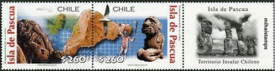 CHILE - 2001 - INSULA PASTELUI - cu vigneta foto