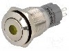 Intrerupator anti-vandalism, ON-(ON), &amp;Oslash;16mm, ONPOW, LAS2-GQF-11D/Y24V/S-P foto