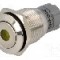 Intrerupator anti-vandalism, ON-(ON), &Oslash;16mm, ONPOW, LAS2-GQF-11D/Y24V/S-P