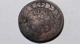MONEDA FRANTA 5 CENTIMES L&#039;AN 8 BB (1799) - PRIMII ANI DUPA REVOLUTIA FRANCEZA
