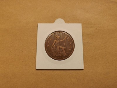 Marea Britanie 1 ( One ) Penny 1927 - George V foto