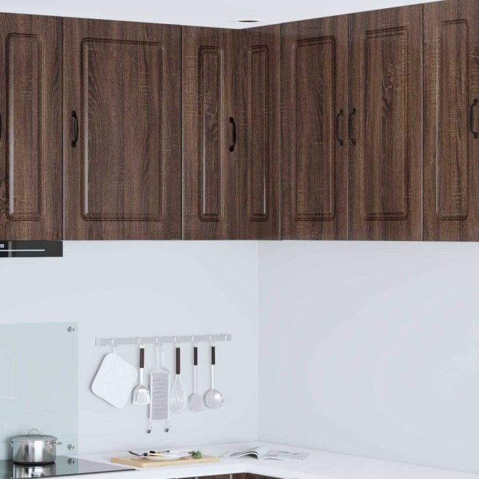 vidaXL Dulap de bucătărie Stejar &icirc;nchis 57 x 57 x 80 cm Lemn compozit 884731