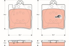 TRW GDB1421 COTEC set placute frana,frana disc