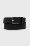 HUGO curea de piele barbati, culoarea negru, 50471562