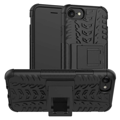 Husa de protectie Flippy pentru Apple iPhone SE 2020 Defender Model 3 cu Suport, Negru foto