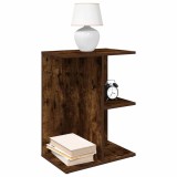 VidaXL Noptiere 2 buc Stejar afumat 46,5x29x61 cm Lemn prelucrat