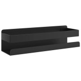 Raft de dus negru mat 23x6,5x6 cm otel inoxidabil 304 periat