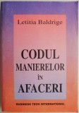 Codul Manierelor in Afaceri - Letitia Baldrige - Carte Economie, Eticheta in Business