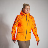 Jachetă SUPERTRACK 500 impermeabilă fluorescentă Bărbați, Solognac