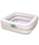 Piscina gonflabila BestWay, patrata, alba, 86 x 25 cm