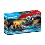 Cumpara ieftin Playmobil - Barca Politiei Si Hot Cu Barca Rapida