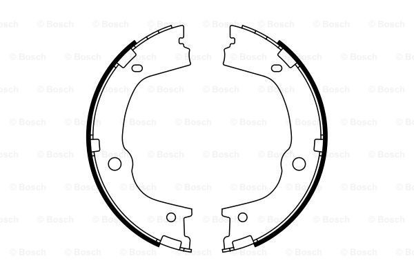 BOSCH 0 986 487 776 Set saboti frana, frana de mana