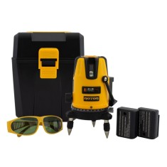Nivela laser 3D, 40m, 5 sec., clasa 2, cu 2 acumulatori si cutie transport, ROTOR RLE-3D 14623