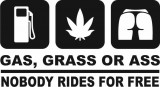 Sticker Auto Gas Ass Grass, 4World