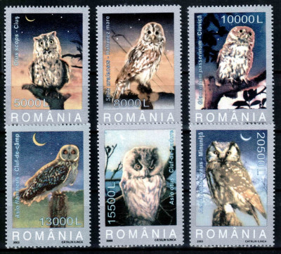 Romania 2003, LP 1610, Cucuvele, seria, MNH! LP 10,00 lei foto