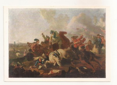FA88 -Carte Postala- RUSIA - A. E. Kotzebou, Battle of Poltava, State Tretyakov Gallery, necirculata 1973 foto