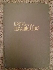 Elemente Constructive De Macanica Fina - O Richter R Voss F Kozer , B179