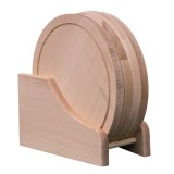 Set 4 tocatoare rotunde cu suport Zilan EXT 10147