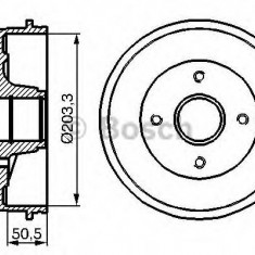 Tambur frana RENAULT MEGANE I Classic (LA0/1) (1996 - 2006) BOSCH 0 986 477 120