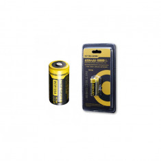 Nitecore RCR123A Li-ion NL166 650mAh 3.7V-Conținutul pachetului 1 Bucată