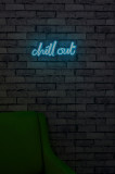 Decoratiune luminoasa LED, Chill Out, Benzi flexibile de neon, DC 12 V, Albastru