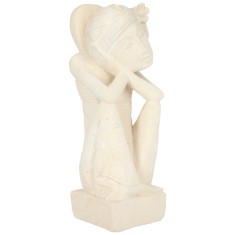 Set 2 sculpturi din piatra Relaxing Couple, L