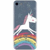 Husa silicon pentru Apple Iphone 6 / 6S, Unicorn Rainbow