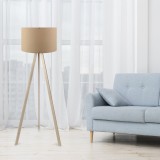 Cumpara ieftin Lampadar AYD-1518 Bej/Stejar