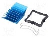 Radiator extrudat, aluminiu, 25mm x 25mm, albastru, Advanced Thermal Solutions - ATS-50250G-C1-R0