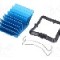 Radiator extrudat, aluminiu, 25mm x 25mm, albastru, Advanced Thermal Solutions - ATS-50250G-C1-R0