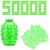 ORBIZ ORBEEZ BILE DE GEL CU APĂ PENTRU PISTOALE ȘI PUȘTI, 7-8 mm, 50.000 VERZI