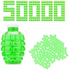 ORBIZ ORBEEZ BILE DE GEL CU APĂ PENTRU PISTOALE ȘI PUȘTI, 7-8 mm, 50.000 VERZI