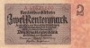 Bancnota Germania 2 Rentenmark 1937 - P174b XF ( vezi descriere )