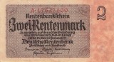 Bancnota Germania 2 Rentenmark 1937 - P174b XF ( vezi descriere )