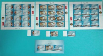 TIMBRE ROMANIA 2005 L.P.1697;1697a;1697b EVENIMENTE ONU (vezi descrierea) MNH foto