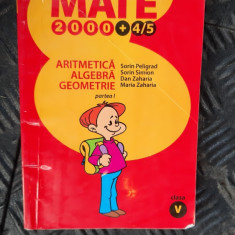 MATEMATICA ARITMETICA ALGEBRA GEOMETRIE CLASA A V A PELIGRAD VOL 1 +2