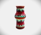 vaza ceramica glazurata Dumler &amp; Breiden 688 / 30 Germania mcm modern rosu verde maro