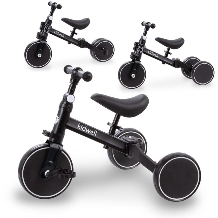 Tricicleta si bicicleta Pico Black 3 in 1, Kidwell