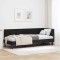 vidaXL Cadru de pat colțar cu headboard Negru 80 x 200 cm Catifea 42016333