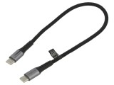 Cablu USB 2.0 LOGILINK CU0420 USB-C dublu mufă 0,3m negru 480Mbps