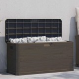 vidaXL Ladă de depozitare pentru grădină, maro, 280 L