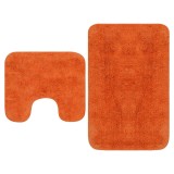 Gossi set covorase de baie, 2 buc., textil, portocaliu