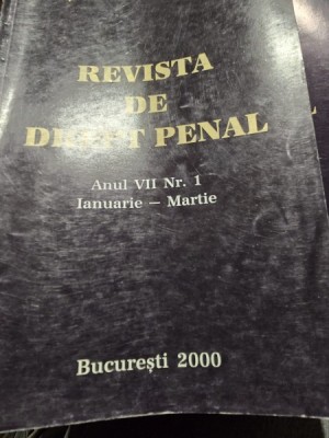 Revista de drept penal nr.1/2000 foto