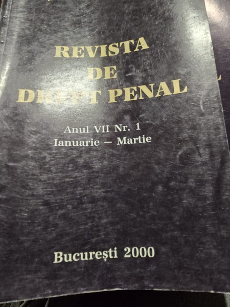 Revista de drept penal nr.1/2000