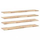 Cumpara ieftin Rafturi plutitoare 4 buc. 120x30x2cm lemn masiv acacia netratat