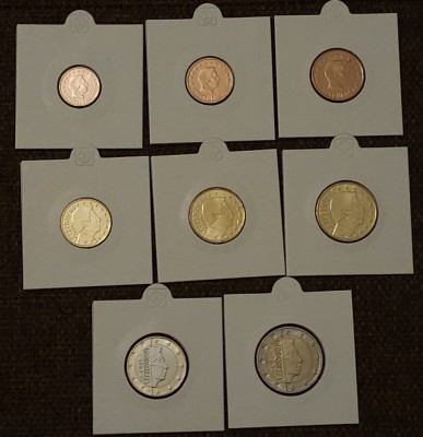 Set de 8 monede Luxemburg 2024, UNC foto