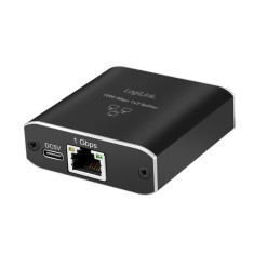 SPLITTER RETEA Logilink, 1 la 2 Gigabit 1000 Mbit/s, USB power, pana la 100m, negru, &amp;quot;NS0011&amp;quot; (timbru verde 0.18 lei) foto