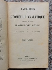 Exercices De Geometrie Analytique - P. Aubert, C. Papelier , B393
