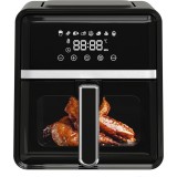 Friteuza cu aer cald NAF1400B, 1400 W, display LCD, 5 L, trimer, 8 programe, Negru